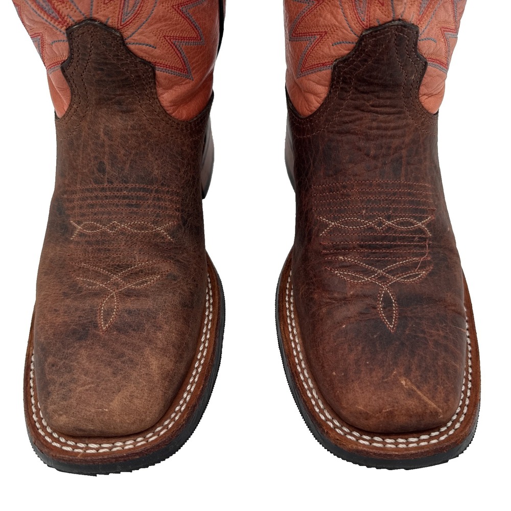 Corral/Brown,Brahma, two toned, Western cowboy Boot Size 7 woman, stampede - Picture 6 of 16